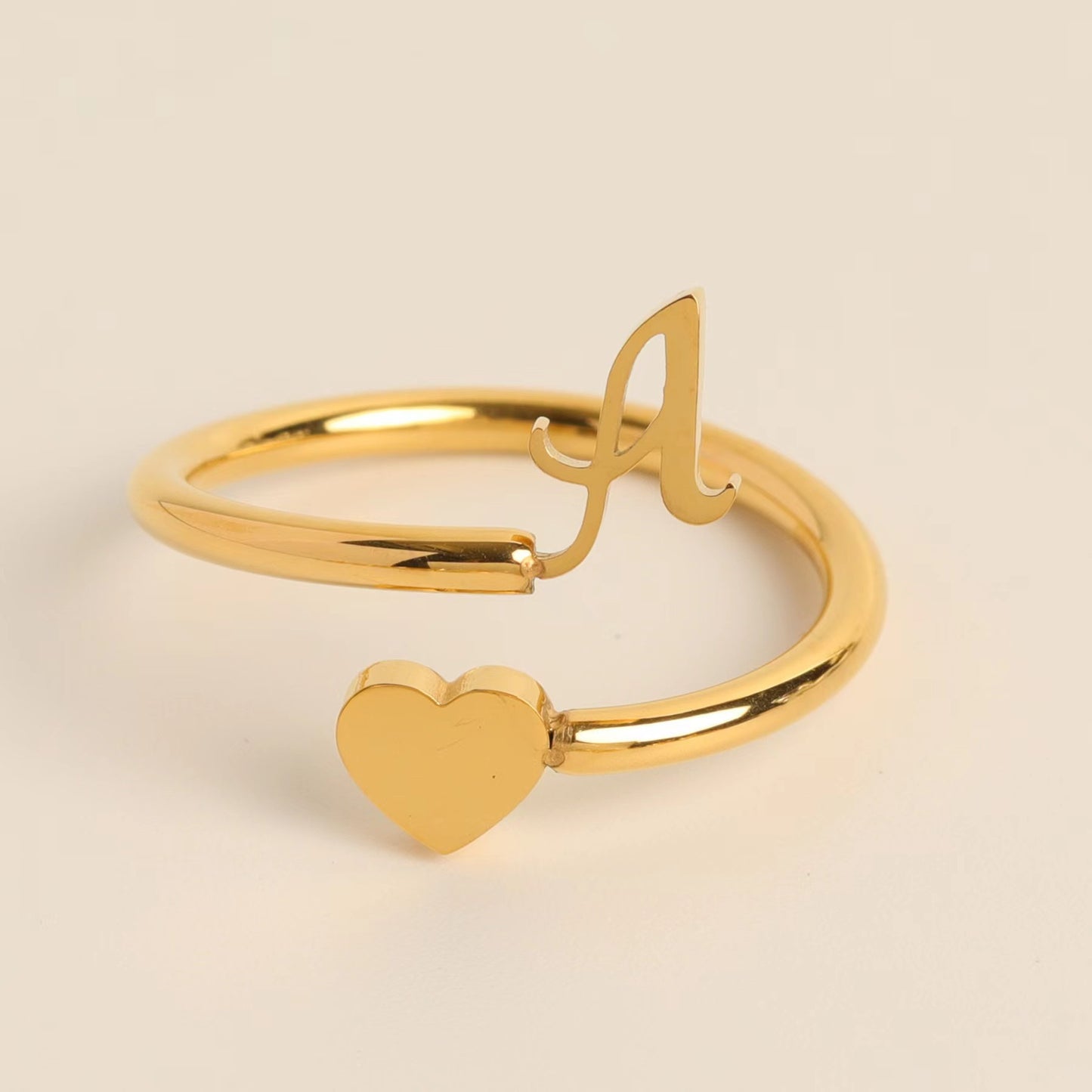 Three-dimensional Love Little Finger Open Adjustable Rings