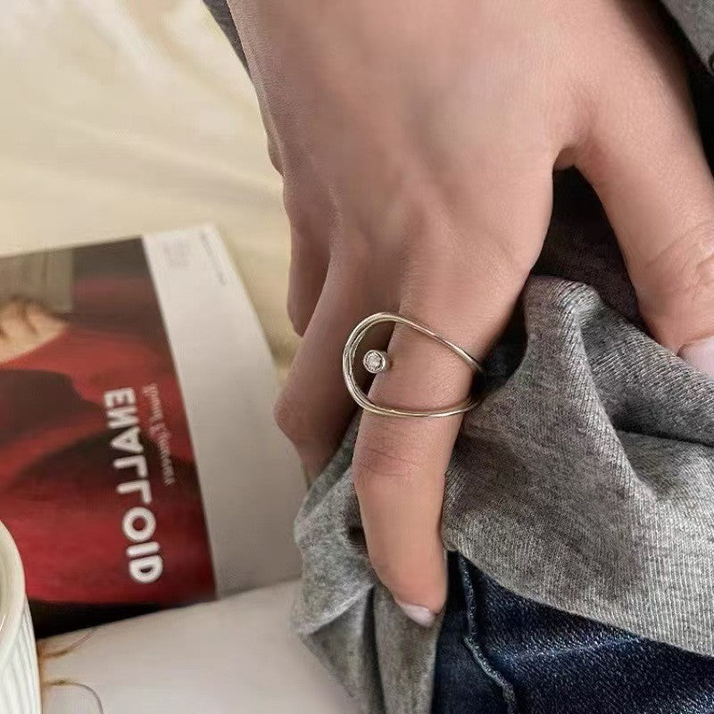Elegant Gentle Stylish Opening Style Niche Index Finger Rings