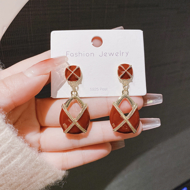 Oil Geometric Middle Ancient High Sense Earrings