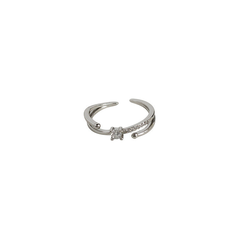 Romantic French Switchable Index Finger Interwoven Star Rings