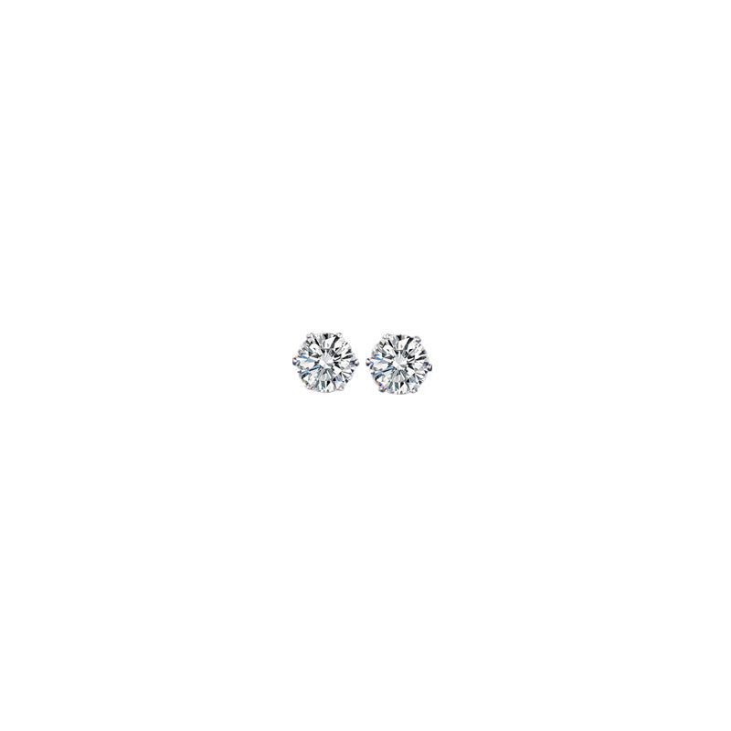 Piercing Master Zircon Sier Needle Gold Earrings