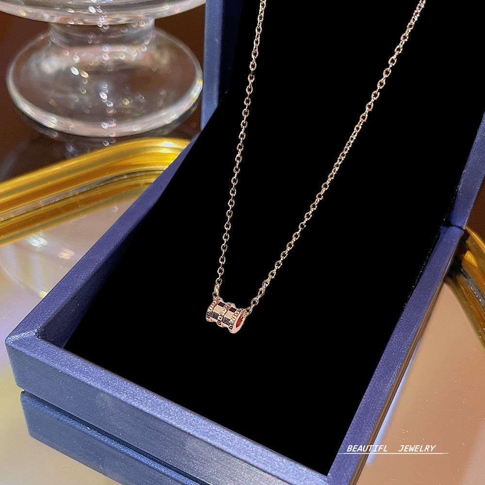 Women's Bow Zircon Clavicle Chain Titanium Steel Necklaces