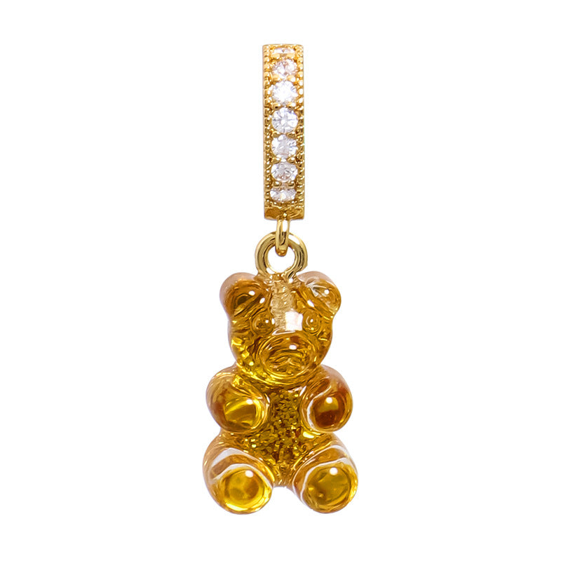 Women's Gummy Bear Versatile Candy Resin Personalized Pendants