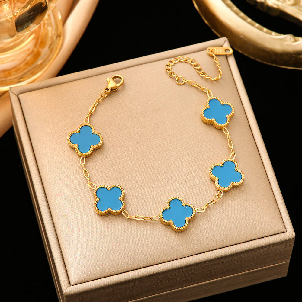 Version Light Luxury Good Luck Double-sided Pork Bracelets