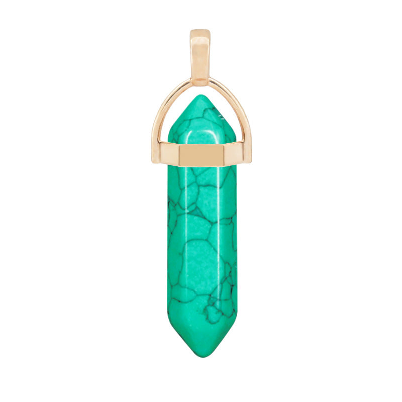 Crystal Hexagon Prism Hexagonal Column Natural Necklaces