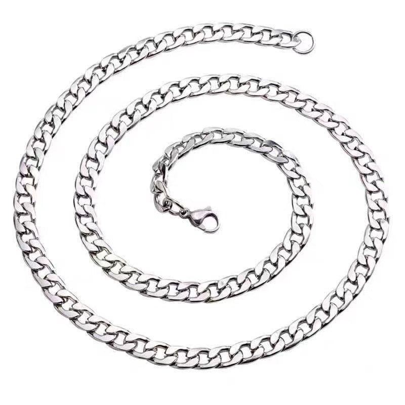 Women's & Men's Steel For Chain Couple Street Cuban Necklaces