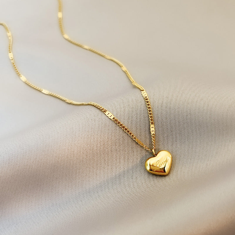 Personality Trendy Cute Love Titanium Steel Necklaces