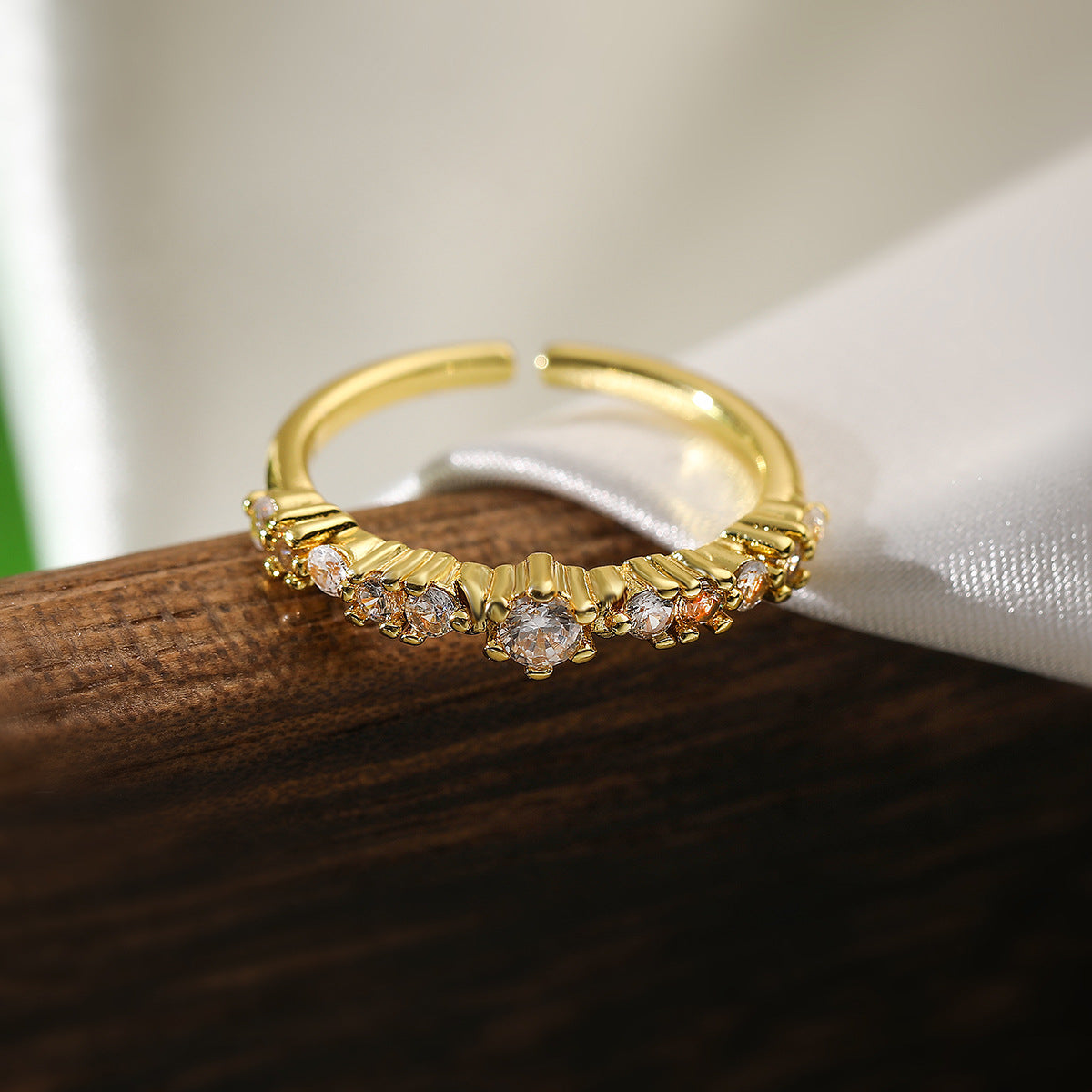 Open Female Niche Personality Copper Plated Rings