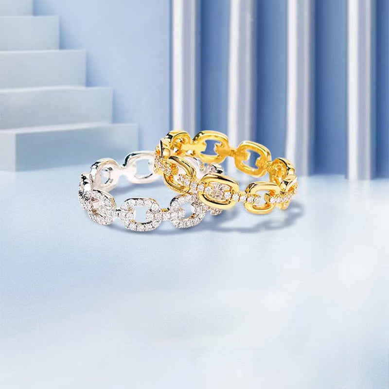 Chain Female Design Fashion Personality High Rings