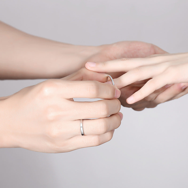 Women's & Men's Rest Of Your Life One Pair Light Rings