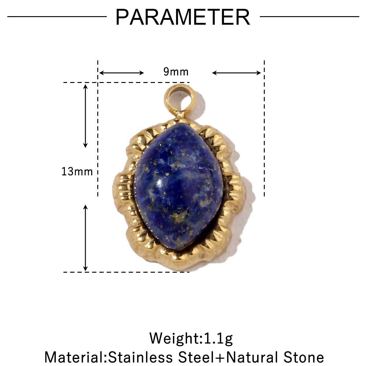 Women's Sun Natural Stone Titanium Steel Gold White Shell Pendants