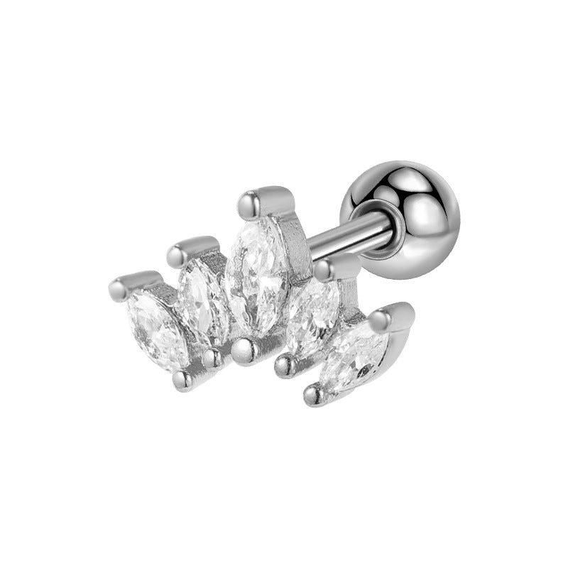 Women's Copper Head Diamond Elegant Stainless Steel Rings