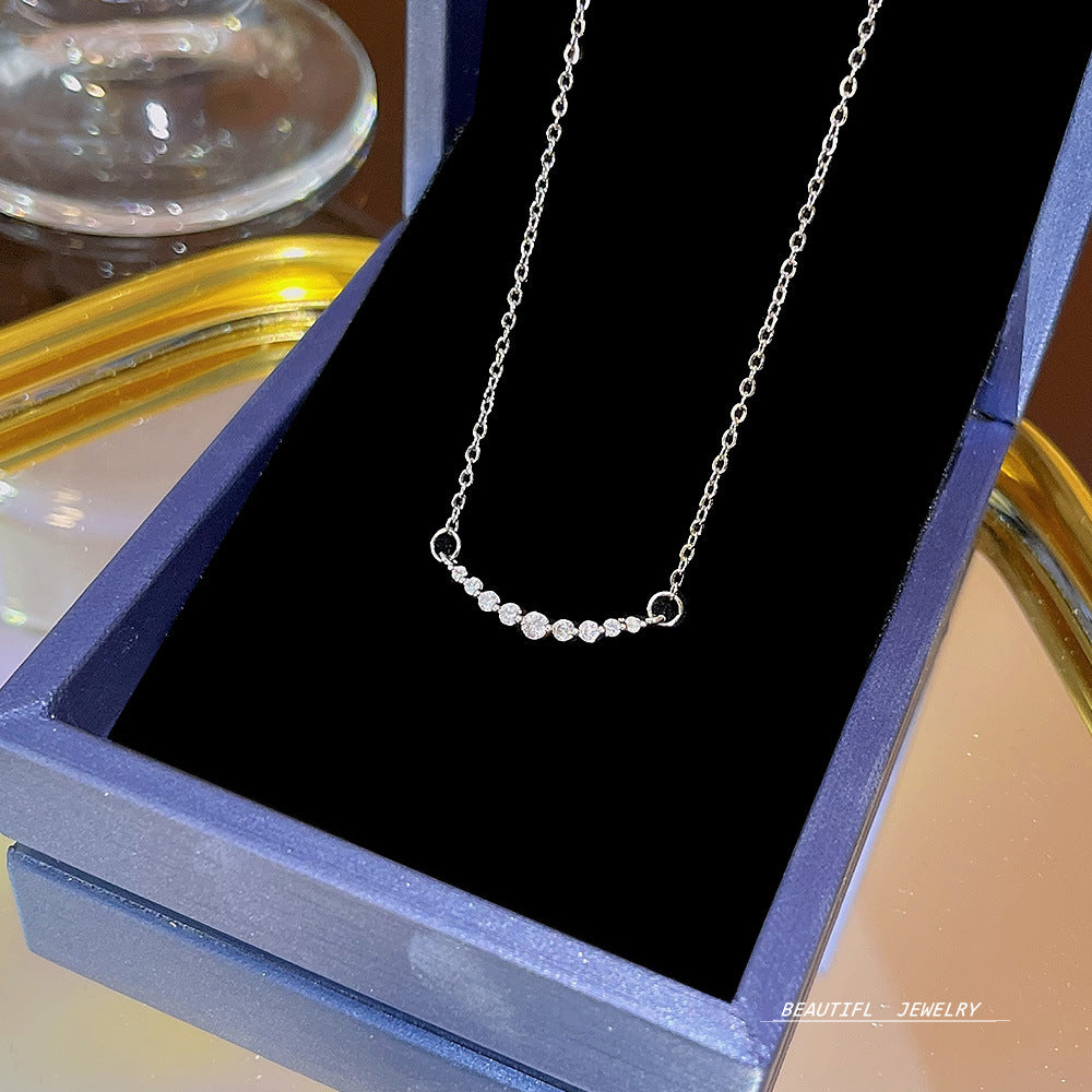 Women's Bow Zircon Clavicle Chain Titanium Steel Necklaces
