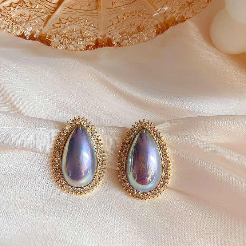 Lux Exquisite Simple Graceful Full Diamond Earrings