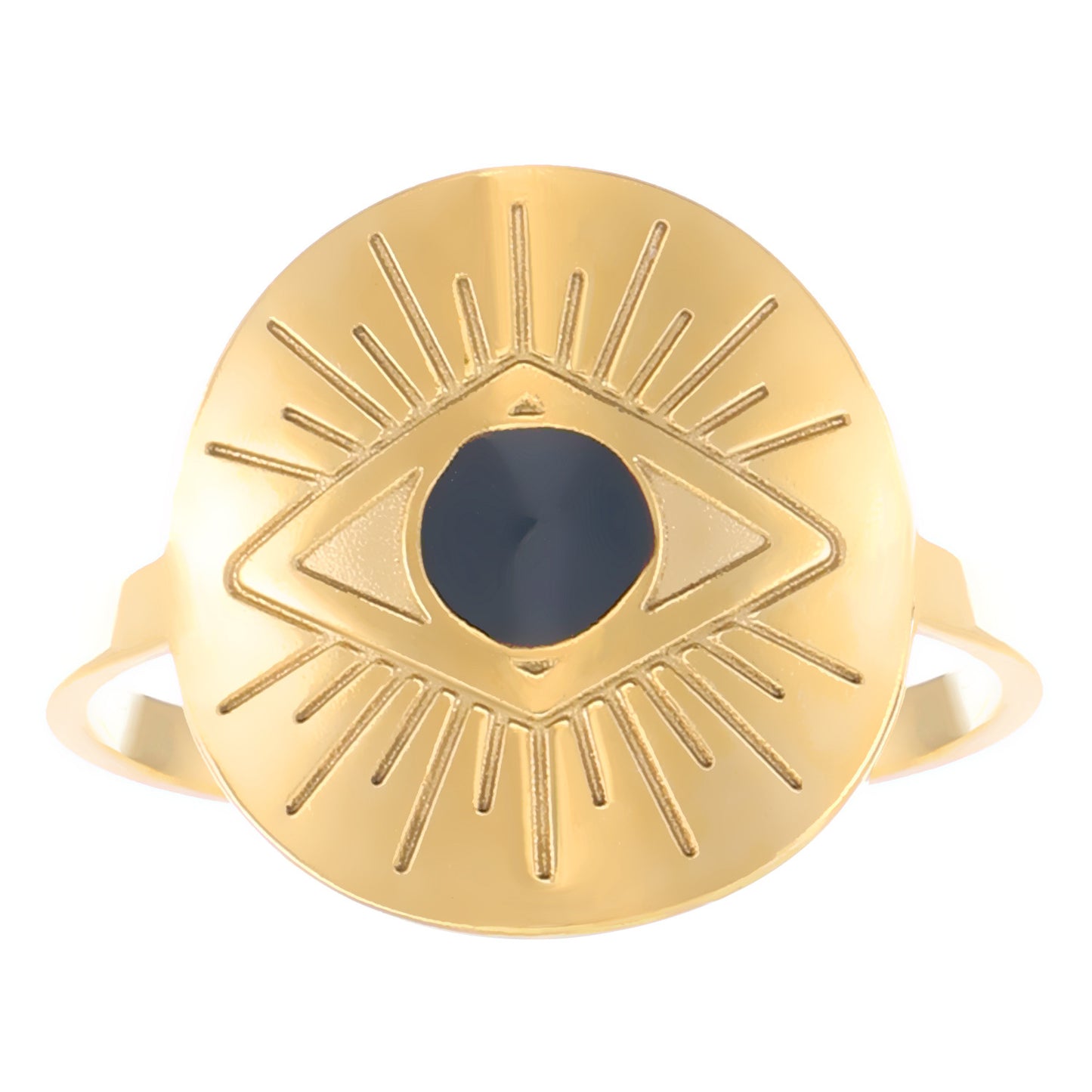 Advanced Exaggerated Stainless Steel Female Flower Rings
