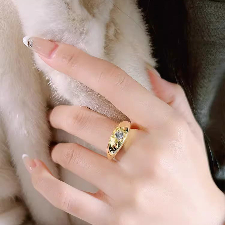 Women's Star Light Luxury High Sense Design Rings