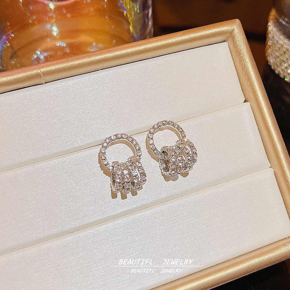 Women's Petite Hoop Simple Niche Design Light Earrings
