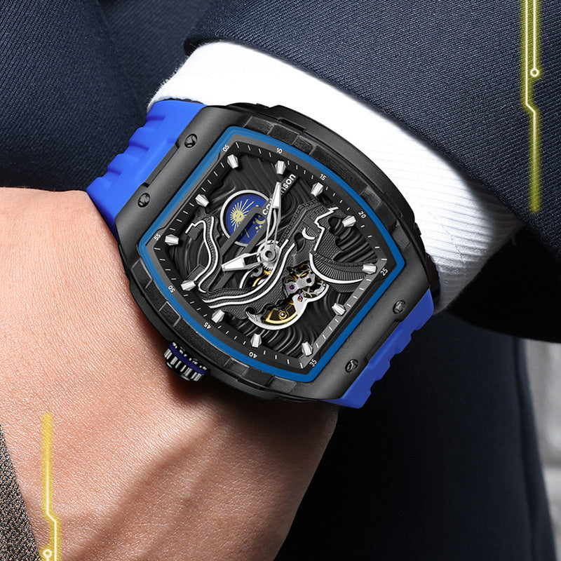 Men's Hollow Automatic Watch Carving Floating Luminous Three-dimensional Great Mechanical Watches