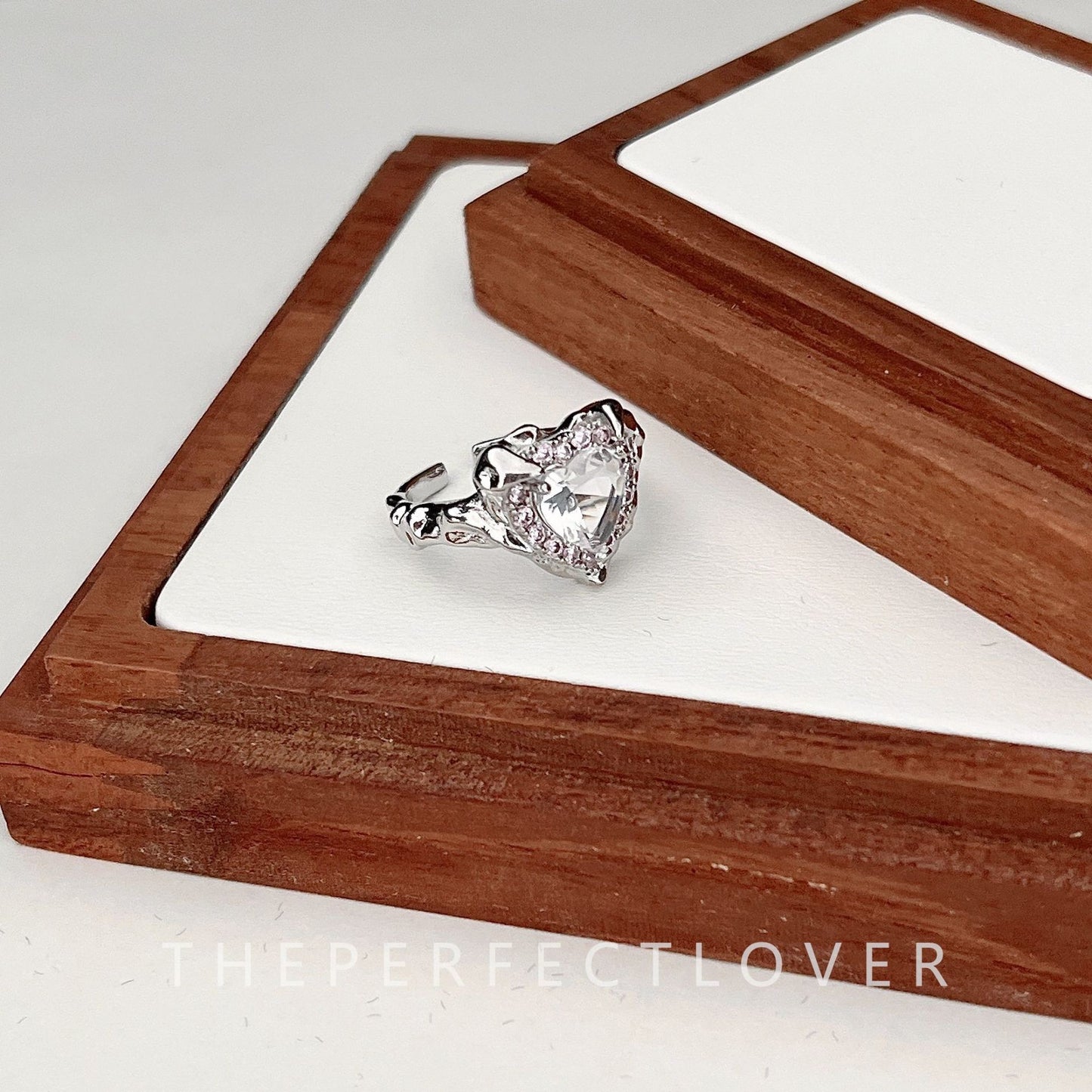 Style Geometric Heart Shape Opening Affordable Luxury Rings