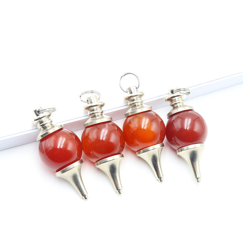 Natural Stone Pendulum Energy Rough Crystal Pendants