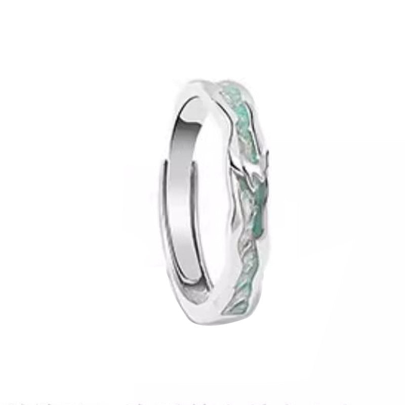 Women's & Men's Moon Couple One Pair Special Interest Light Luxury Rings