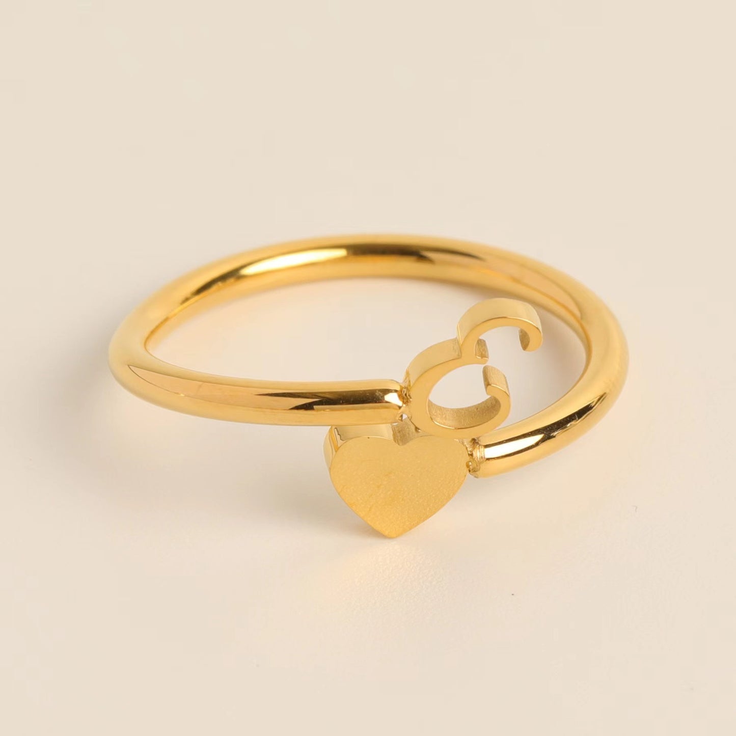 Three-dimensional Love Little Finger Open Adjustable Rings