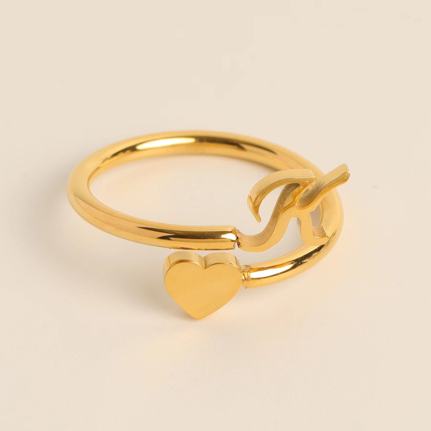 Three-dimensional Love Little Finger Open Adjustable Rings