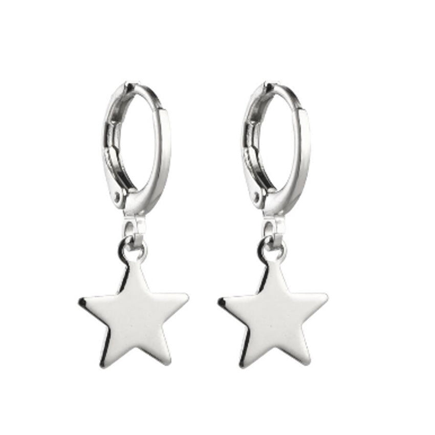 Women's Pearl Zircon Temperament Geometric Pieces Suit Earrings