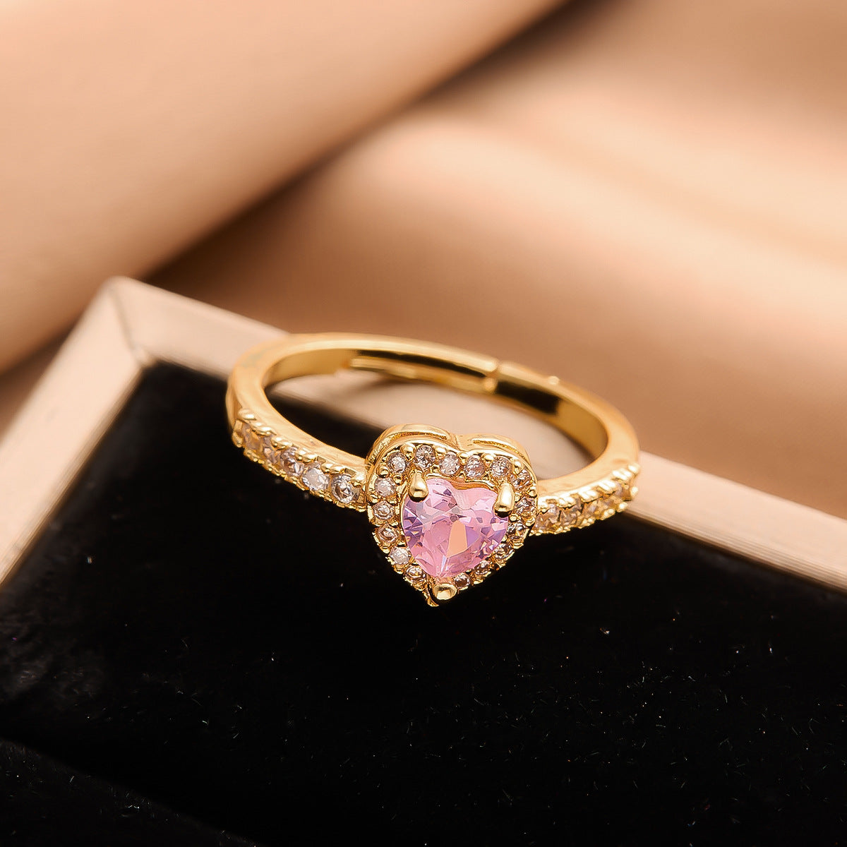 Real Gold Plated Copper Female Niche Rings