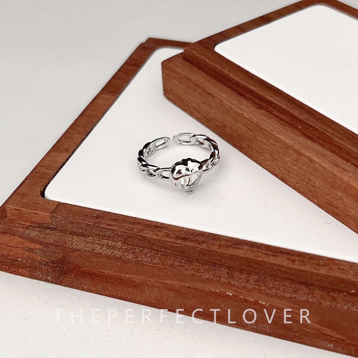 Style Geometric Heart Shape Opening Affordable Luxury Rings