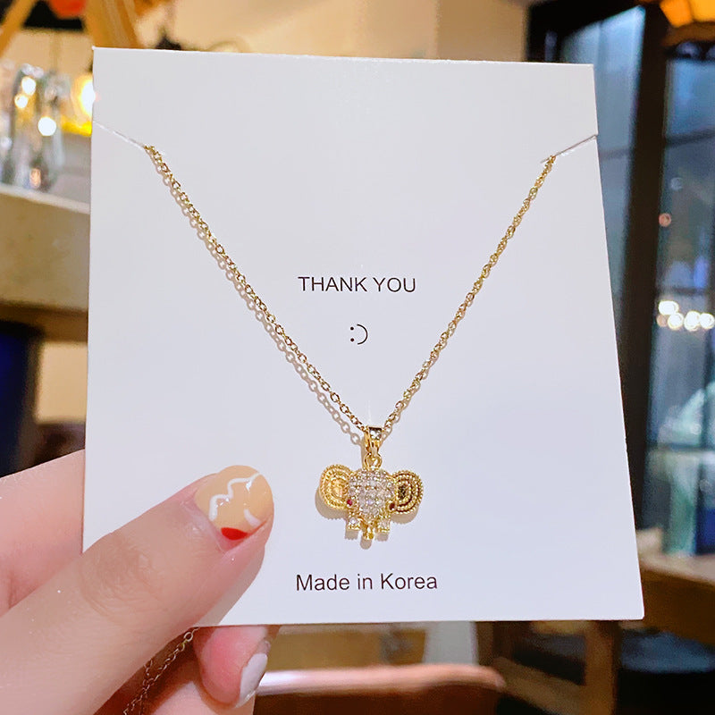Flower Titanium Steel Female Summer Wild Necklaces