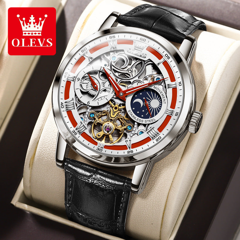 Men's Creative Beautiful Watch Automatic Hollow Mechanical Watches