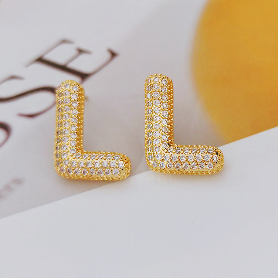 Fashion Balloon Bubble Cute Chubby English Earrings