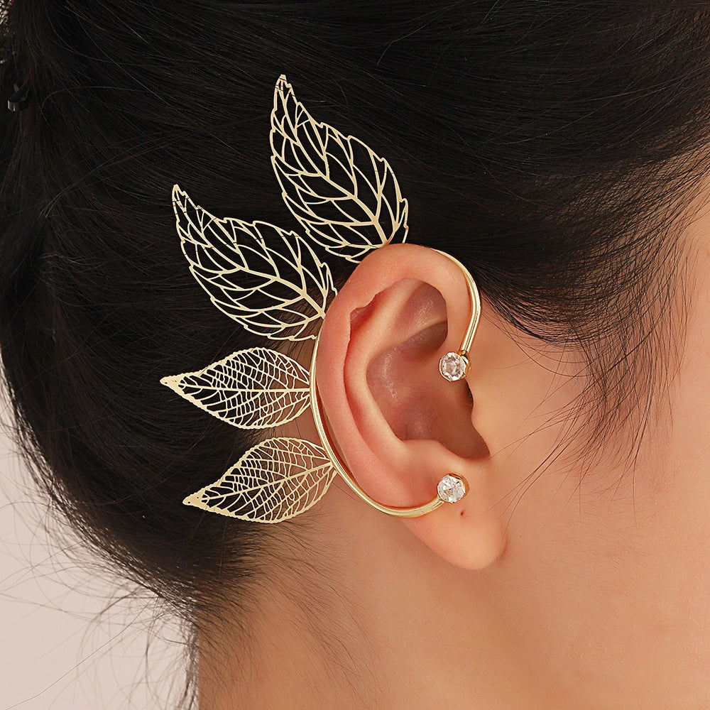 Texture Sense Maple Leaf Female Red Rings