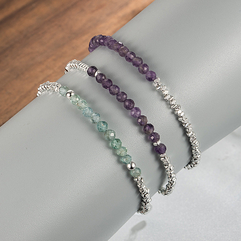Crystal Female Purple Extremely Fine Stackable Bracelets