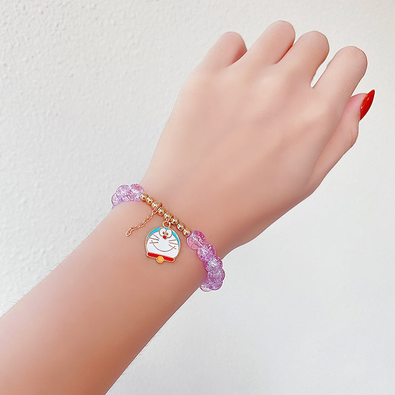 Hand Beading Glass Cute Princess Cartoon Bracelets