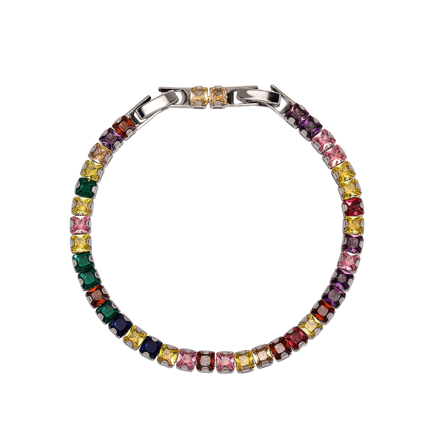 Hip Hop Gang Drill Zircon Tennis Necklaces