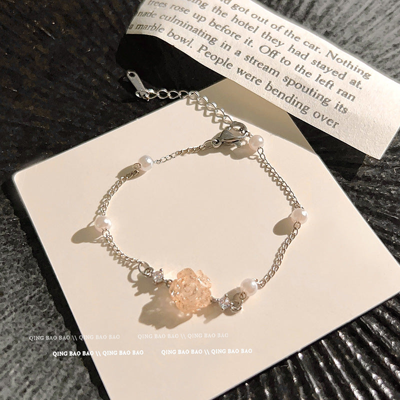 Women's Style Love Camellia High Sense Light Bracelets