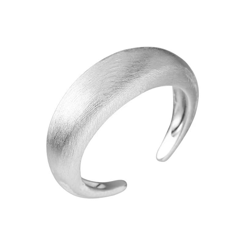 Sterling Sier Brushed Combination Stacked Mixed Rings