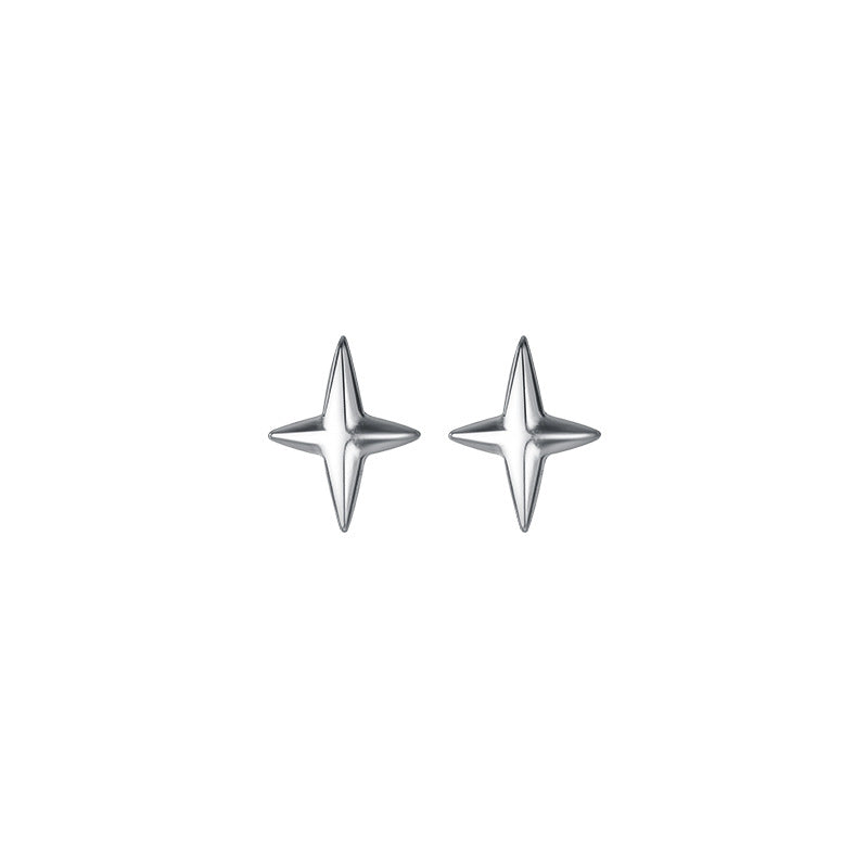 Women's Lodge Sier Simple Summer Fresh Glossy Earrings