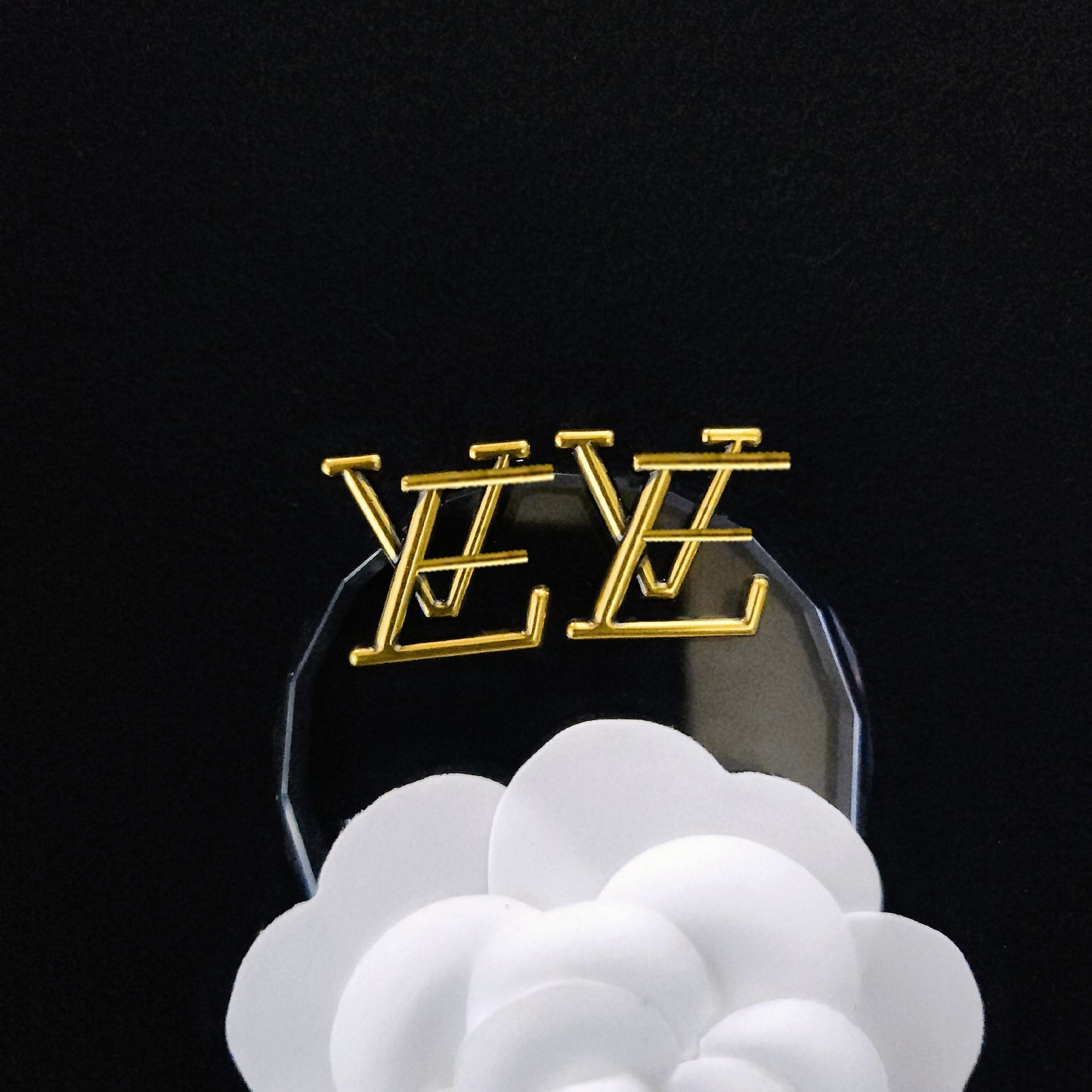 Women's & Men's Quality Collection Trending Rhinestone Letters Sier Earrings