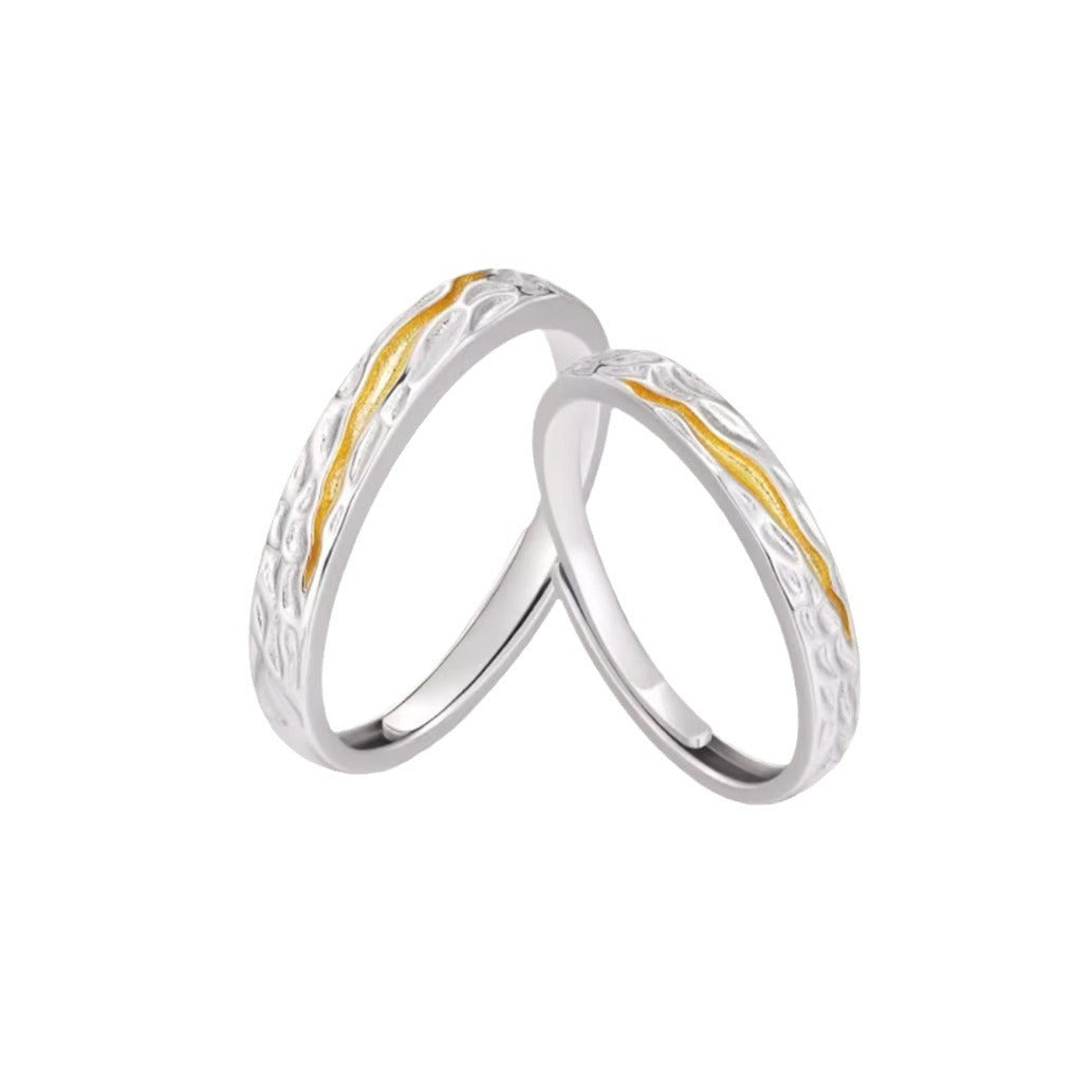 One Pair Of Lovers Light Luxury Minority Birthday Gift Rings