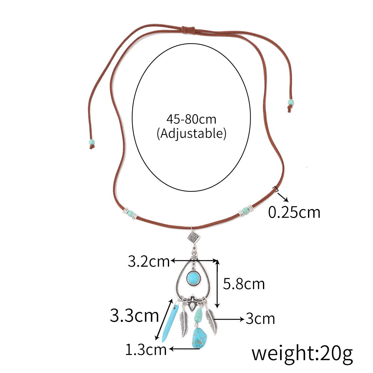 Ethnic Style Jewelry Turquoise Vintage Sweater Necklaces