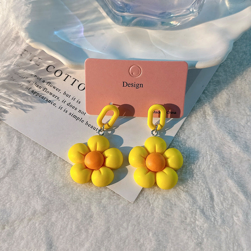 Fashion Design Candy Color Chain Female Dopamine Rings