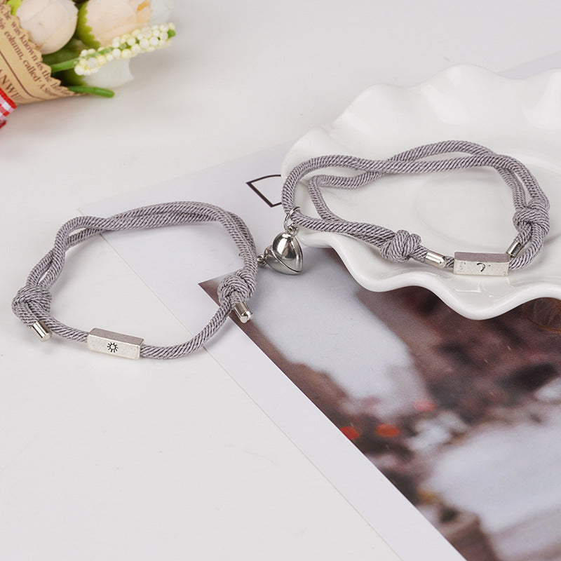 Women's & Men's Moon Heart Suction Valentine's Day Gift Bracelets