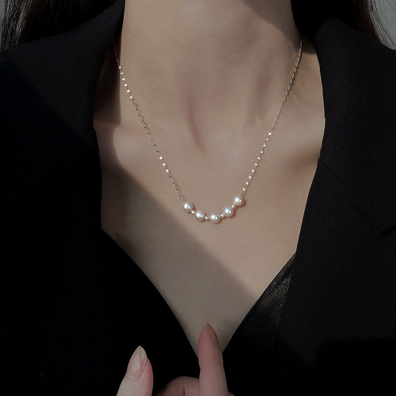 Women's Pearl Light Luxury Design Sense Niche Tide Necklaces