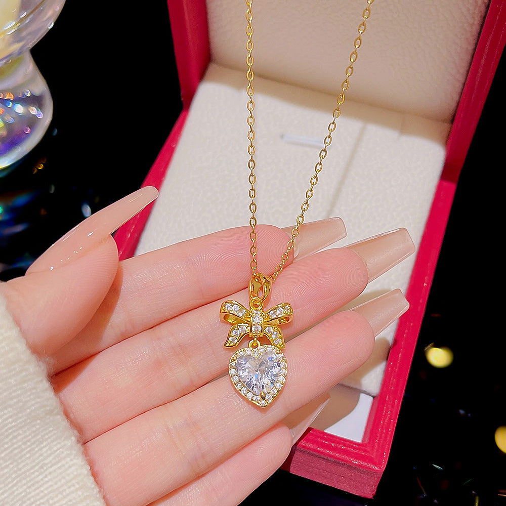 Women's Versatile High-grade Zircon Light Luxury Minority Necklaces
