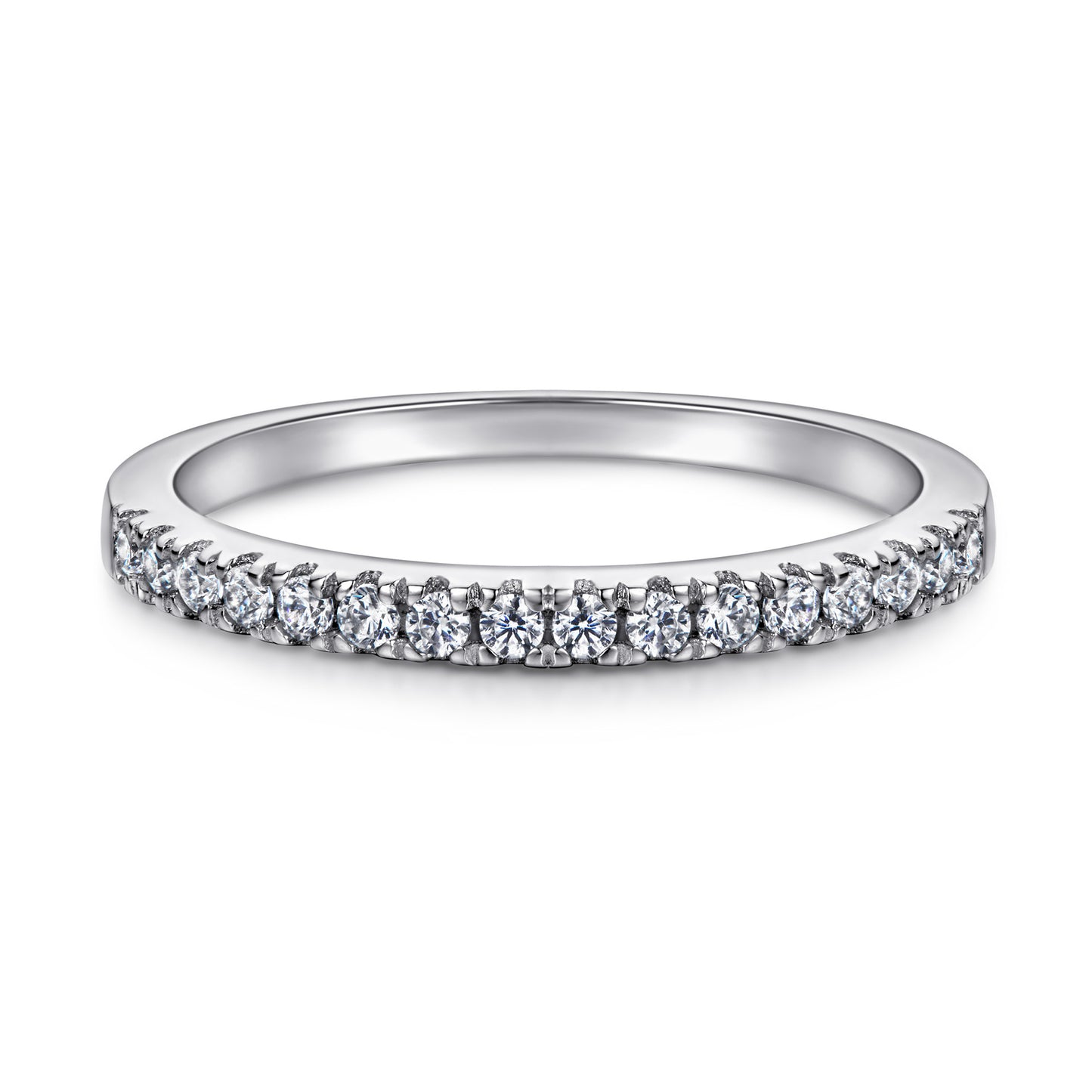 Inlaid Zircon Gang Drill Lettering Index Rings