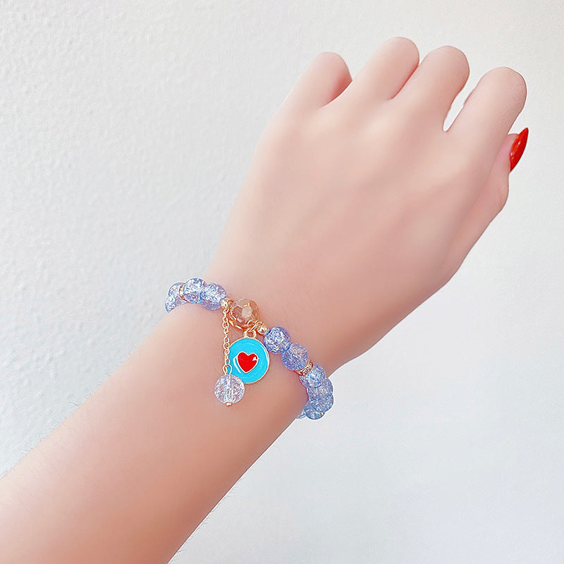 Hand Beading Glass Cute Princess Cartoon Bracelets