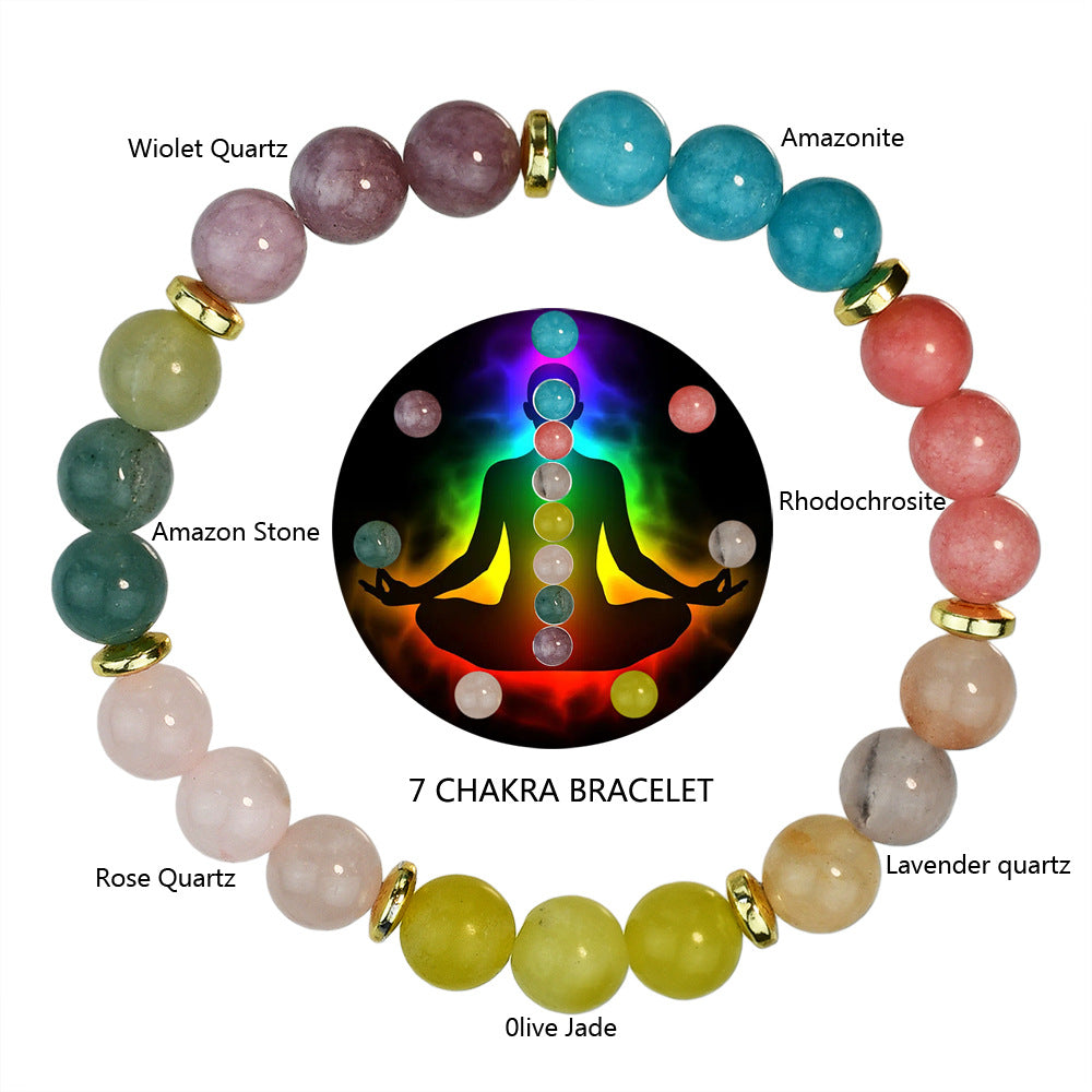 Mixed Color Natural Stone Boho Handmade Bracelets